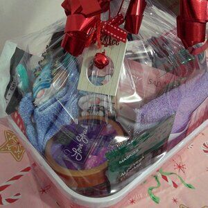 Christmas Gift Basket-Winter Skin Rescue 22-Piece Set "Frosted & Fabulous"